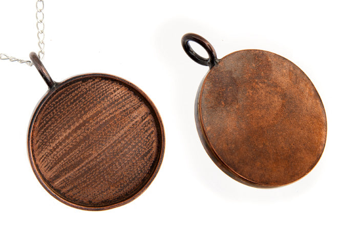 Bezel Handmade Pendant Round 35x2mm