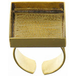 Bezel Handmade Ring Square 21x3mm - Cosplay Supplies Inc