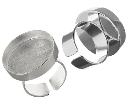 Bezel Handmade Ring Round 23x3mm