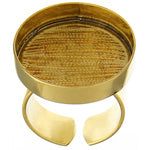 Bezel Handmade Ring Round 23x3mm - Cosplay Supplies Inc