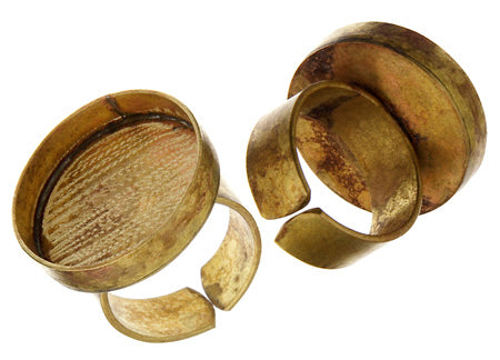 Bezel Handmade Ring Round 23x3mm