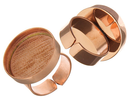 Bezel Handmade Ring Round 23x3mm