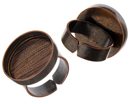 Bezel Handmade Ring Round 23x3mm