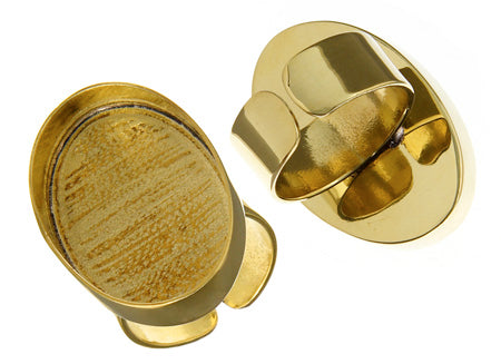 Bezel Handmade Ring Oval 30x20x3mm