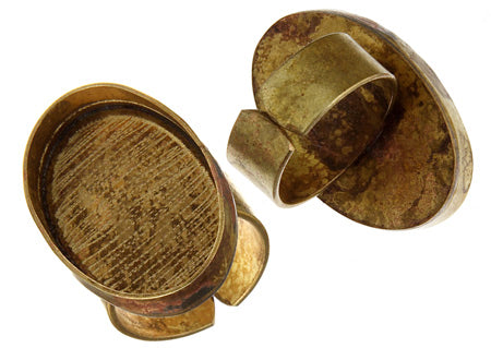 Bezel Handmade Ring Oval 30x20x3mm