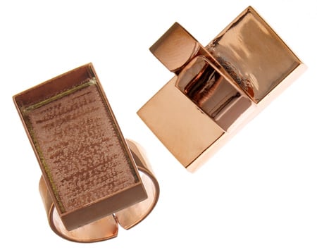 Bezel Handmade Ring Rectangle 29x15mm 