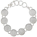 Bezel Handmade Bracelet 5/8in X 4mm Round Links - Cosplay Supplies Inc