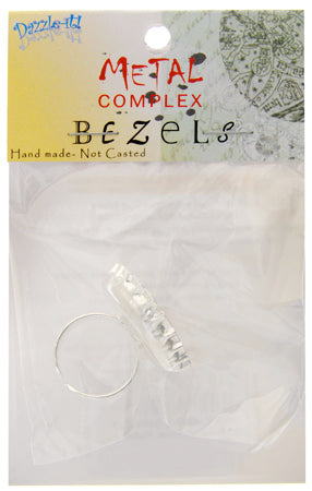 Bezel Cast Ring Bottle Cap 32x6.65mm Silver Plated