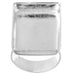 Bezel Stamped Ring Rectangle 17x23.7x4mm Silver