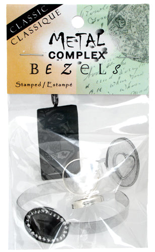 Bezel Stamped Ring Round 16.9x3mm Silver