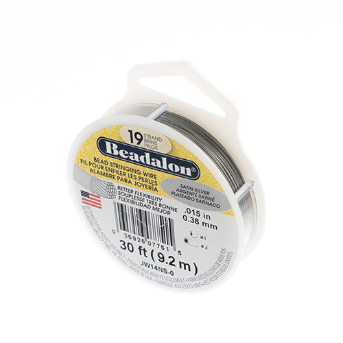Beadalon 19-strand Wire 30ft Satin Silver - Cosplay Supplies Inc