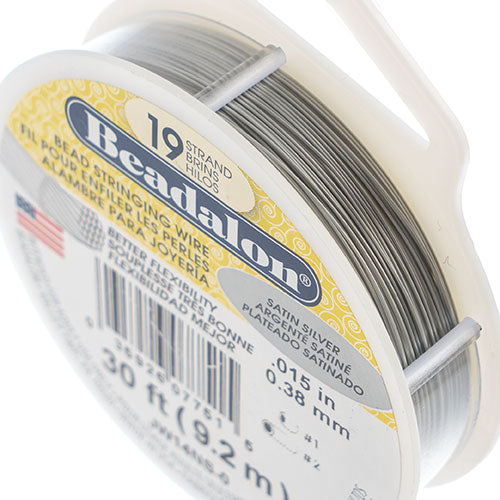 Beadalon 19-strand Wire 30ft Satin Silver