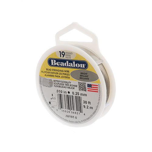 Beadalon 19-strand Stringing Wire 30ft Bright - Cosplay Supplies Inc