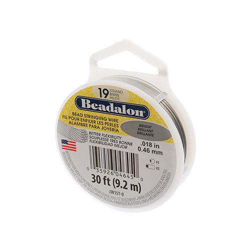 Beadalon 19-strand Stringing Wire 30ft Bright - Cosplay Supplies Inc