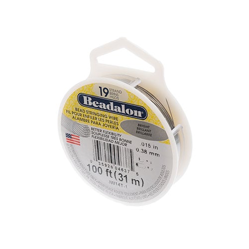 Beadalon 19-strand Stringing Wire 100ft Bright - Cosplay Supplies Inc