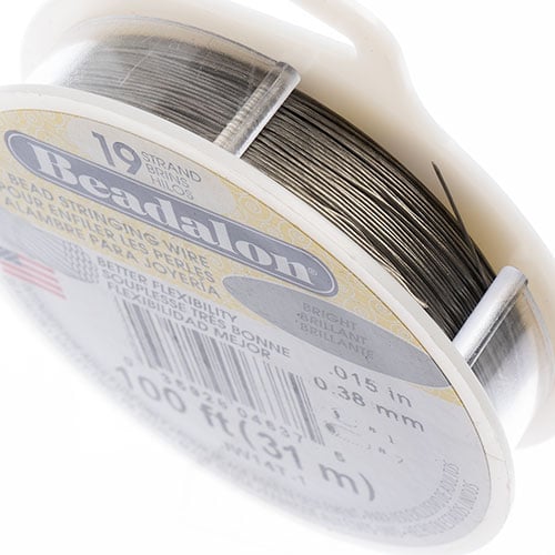 Beadalon 19-strand Stringing Wire 100ft Bright