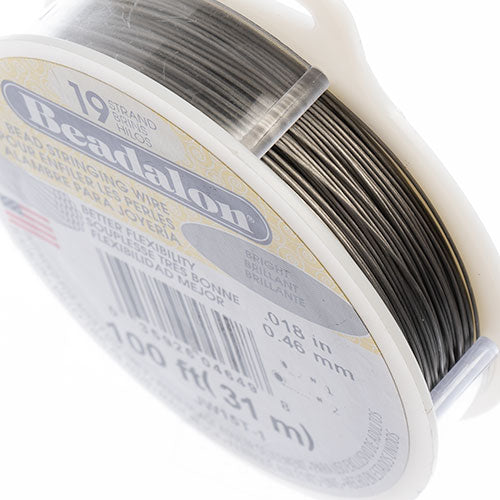 Beadalon 19-strand Stringing Wire 100ft Bright