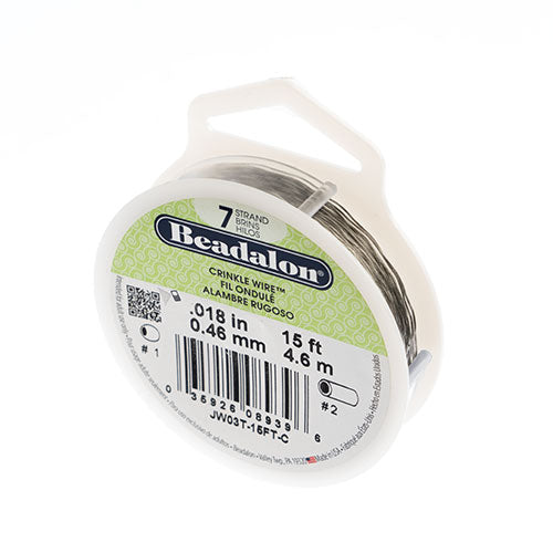 Beadalon .018/7 Crinkle Wire 15ft Bright - Cosplay Supplies Inc