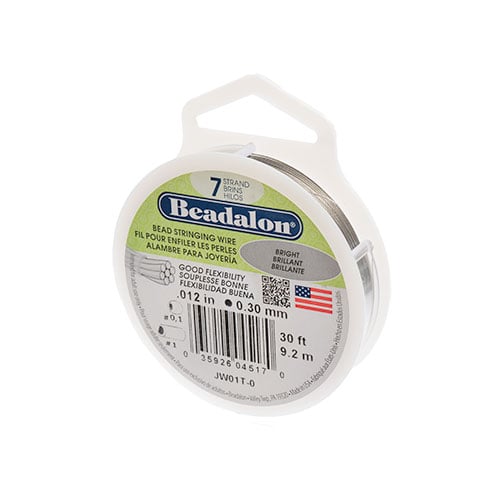 Beadalon .012/7 Stringing Wire 30ft Bright - Cosplay Supplies Inc