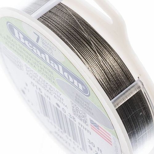 Beadalon .015/7 Stringing Wire 30ft Bright