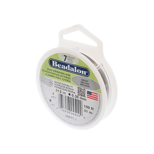 Beadalon .012/7 Stringing Wire 100ft Bright - Cosplay Supplies Inc