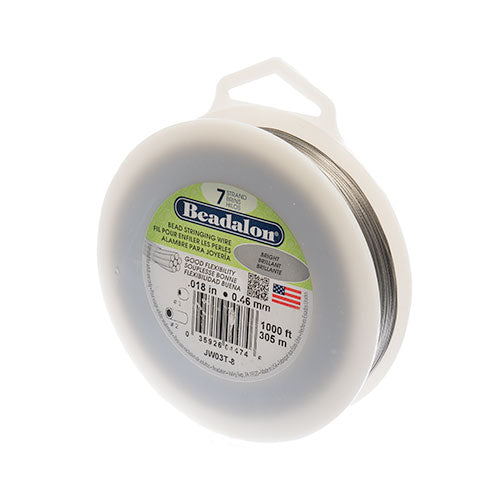 Beadalon .018/7 Stringing Wire 1000ft Bright - Cosplay Supplies Inc