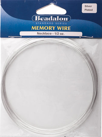Beadalon Memory Wire Necklace (.5oz) 3.63-4.0in Large Plated 