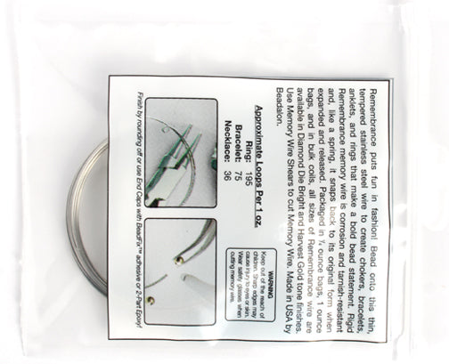 Beadalon Memory Wire Bracelet (.25oz) 1.75-2.25in Bright