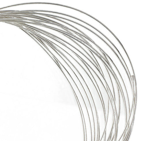 Beadalon Memory Wire Bracelet 0.35oz Large Oval Plated Silver