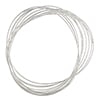 Beadalon Memory Wire Bracelet 0.35oz Large Oval Plated Silver