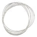 Beadalon Memory Wire Bracelet 0.35oz Large Oval Plated Silver
