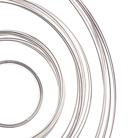 Beadalon Memory Wire Kit .50oz Assorted Sizes Silver