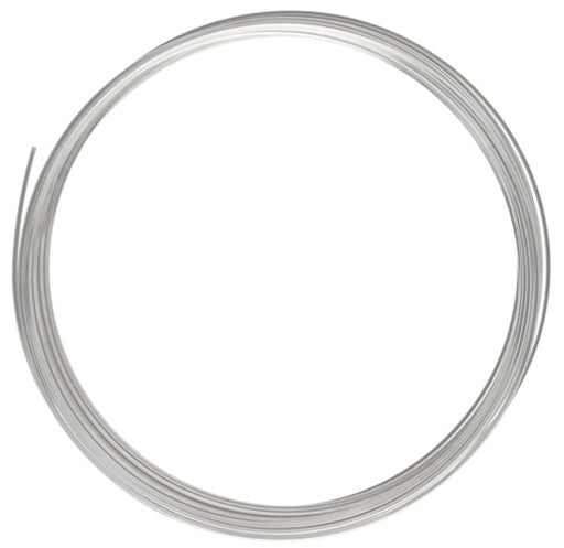 Beadalon German Style Wire 22ga Silver Half Round 5m(16.4ft) - Cosplay Supplies Inc