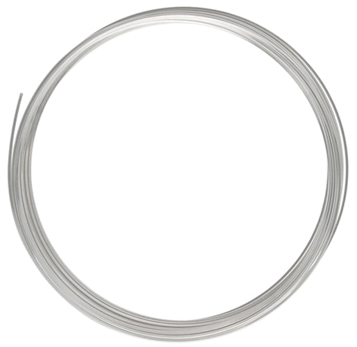 Beadalon German Style Wire 22ga Silver Half Round 5m(16.4ft) - Cosplay Supplies Inc