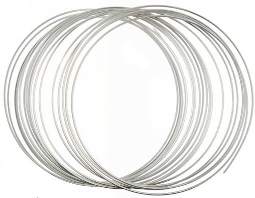 Beadalon German Style Wire 22ga Silver Square 3.5m(11.5ft)