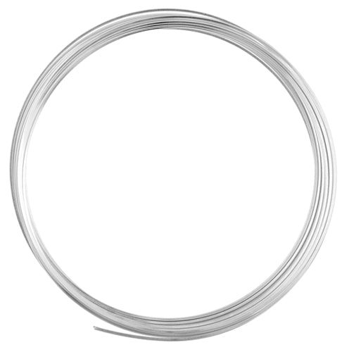 Beadalon German Style Wire 22ga Silver Square 3.5m(11.5ft) - Cosplay Supplies Inc