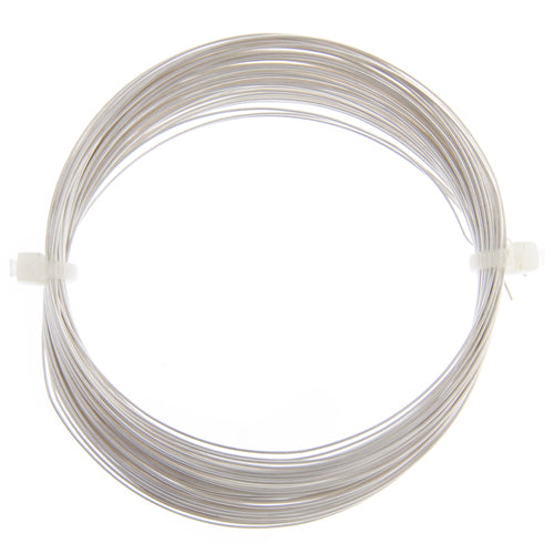 Beadalon German Style Wire 24ga Silver Round 12m (39.4ft) - Cosplay Supplies Inc