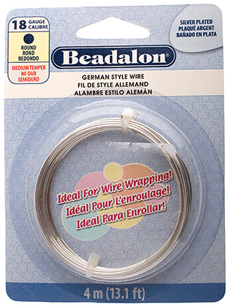 Beadalon German Style Wire Round 18ga Wire 
