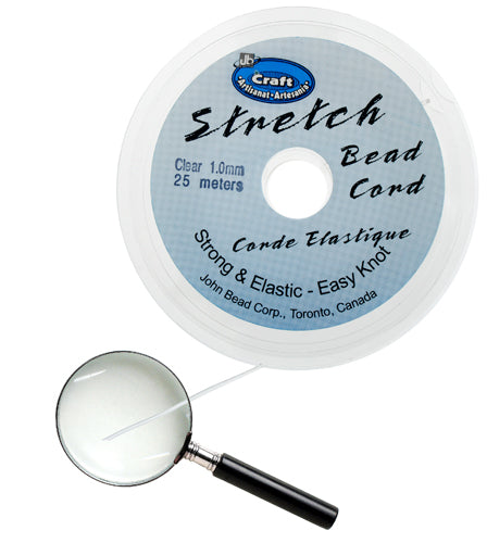 Stretch Bead Cord- Clear 1mm