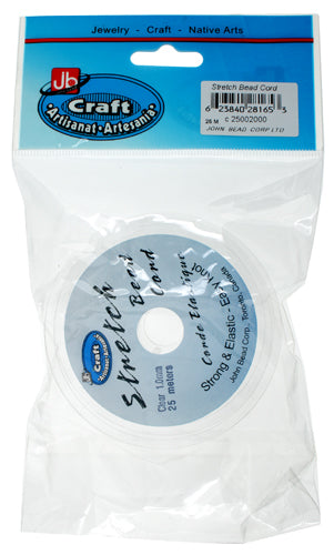 Stretch Bead Cord- Clear 1mm