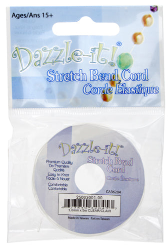 Stretch Bead Cord- 1mm With Header