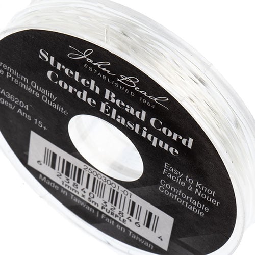Stretch Bead Cord- 1mm With Header