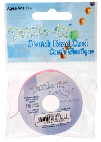Stretch Bead Cord- 1mm With Header