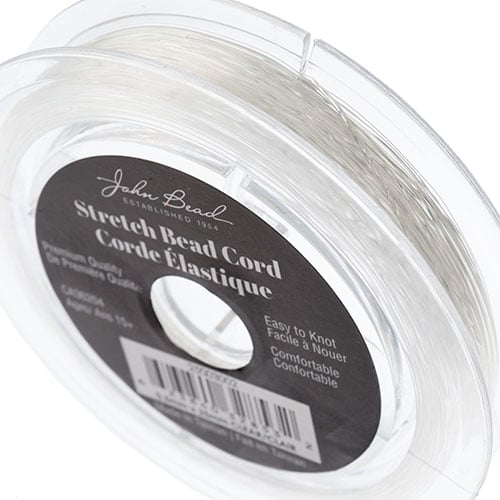 Stretch Bead Cord-Clear 0.5mm With Header