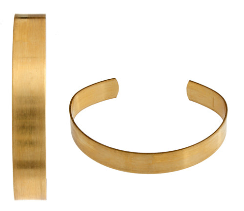 Brass Cuff Bracelets Flat Band 