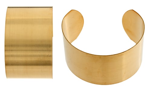 Brass Cuff Bracelets Flat Band 