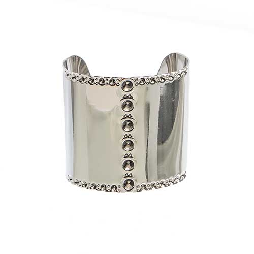 Cuff Bracelet 6cm Wide Indented - Cosplay Supplies Inc