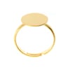 Finger Ring With Pad 12mm Gold .006 Lead Free / Nickel Free