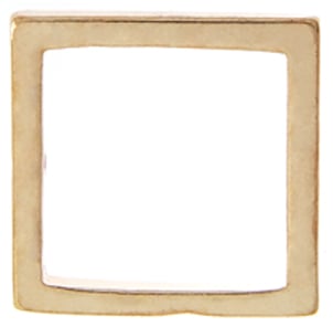 Metal 15.5mm Square Frame With 2-Hole - Cosplay Supplies Inc