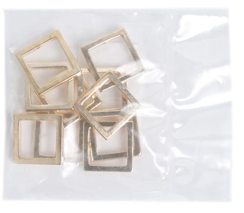 Metal 15.5mm Square Frame With 2-Hole 